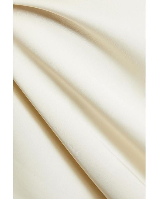Loulou Studio White Copan midikleid aus satin mit cut-outs