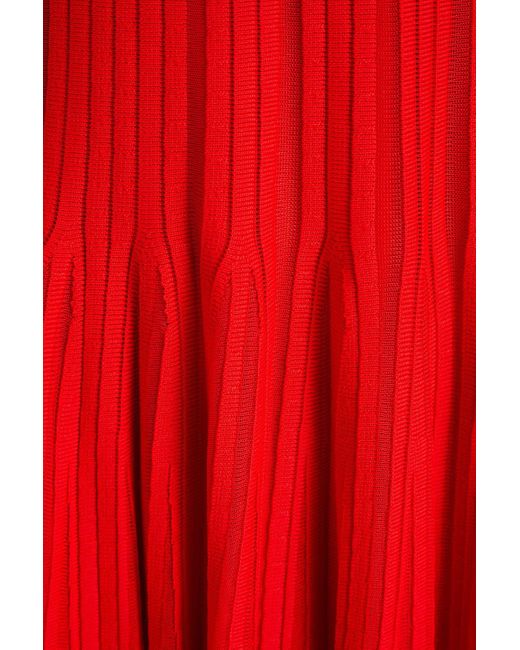 Claudie Pierlot Red Minikleid aus rippstrick