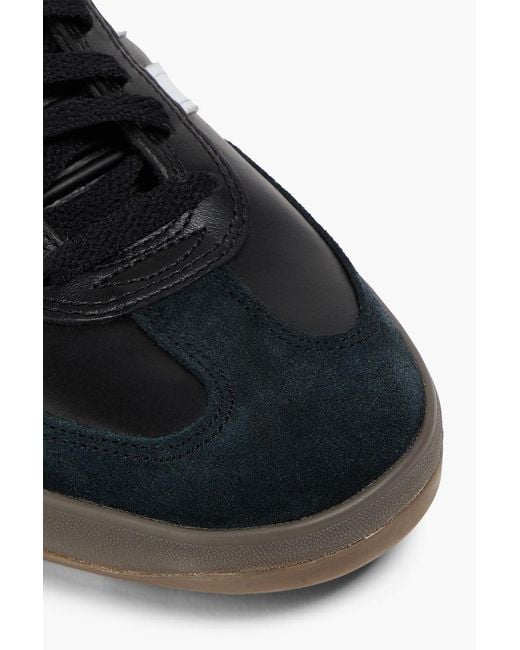 Adidas Originals Black Puig Samba Leather And Suede Sneakers for men