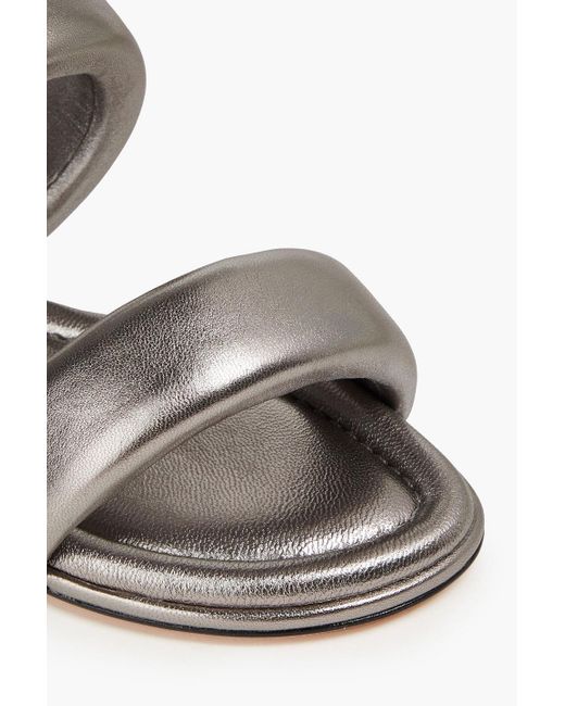 Alexandre Birman White Lilla Padded Leather Sandals