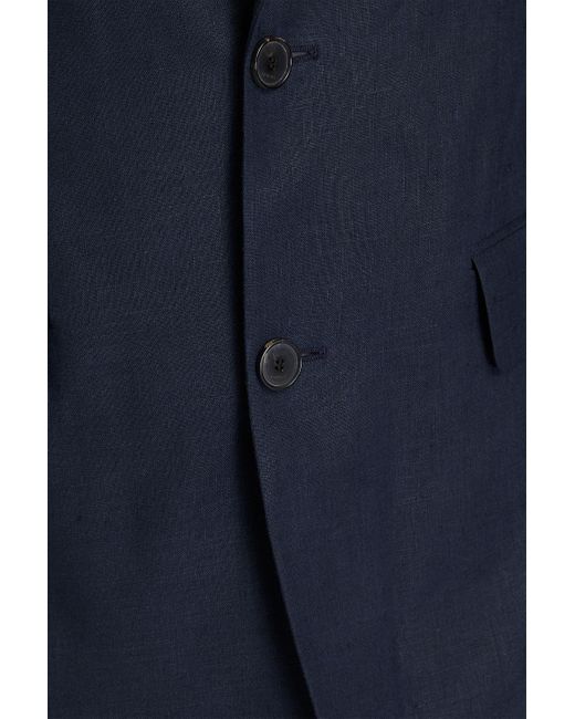 Sandro Blue Linen Suit Jacket for men