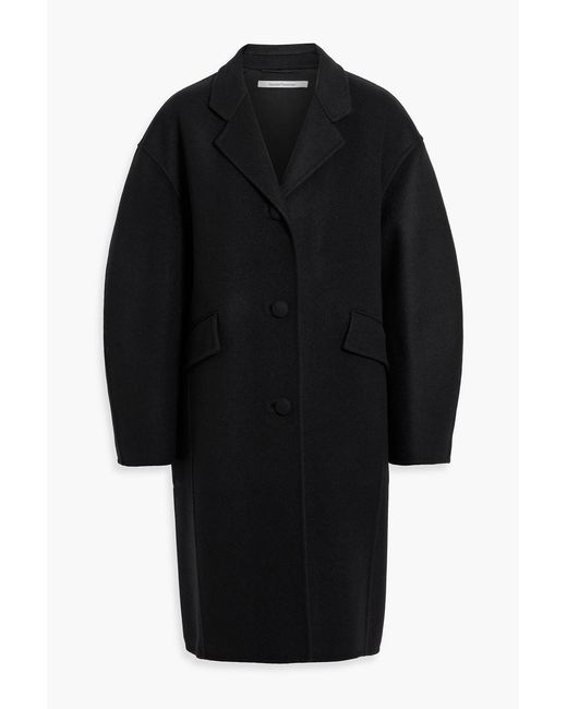 Another Tomorrow Black Wool-Felt Coat