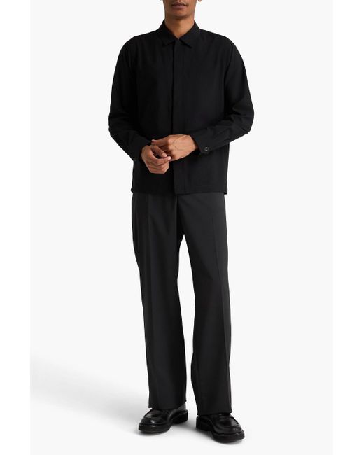 Rag & Bone Black Hyde Wool-blend Ripstop Shirt for men