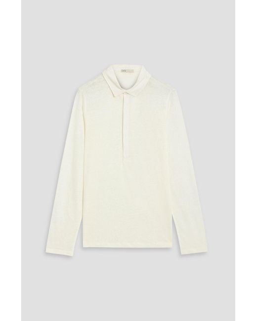 Onia Natural Linen-jersey Polo Shirt for men