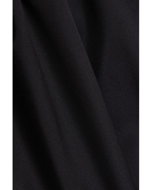 Rejina Pyo Black Stevie Stretch-silk Satin Embellished Midi Dress