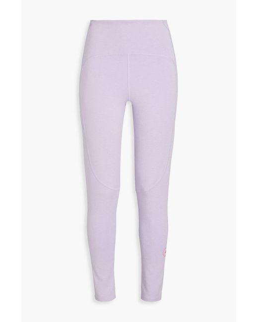 Adidas By Stella McCartney Purple Modal-blend Jersey leggings
