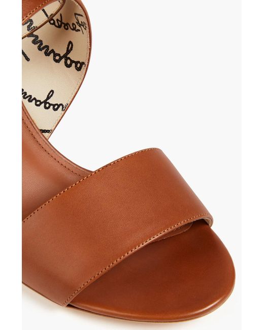 Ferragamo Brown Sheena Leather Sandals