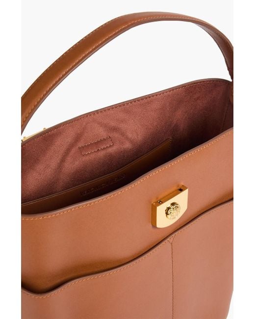 Veronica Beard Brown Beuteltasche "the crest" aus leder