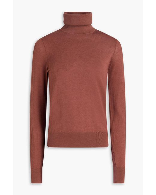 Zimmermann Red Cashmere Turtleneck Sweater