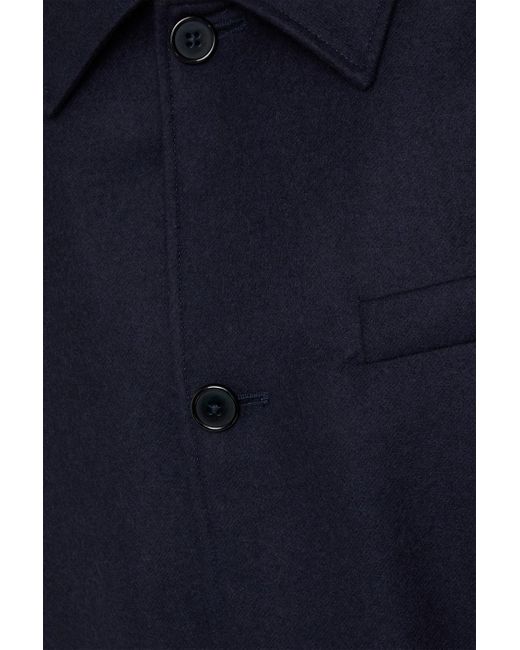 Officine Generale Blue Niro Wool-Felt Jacket for men