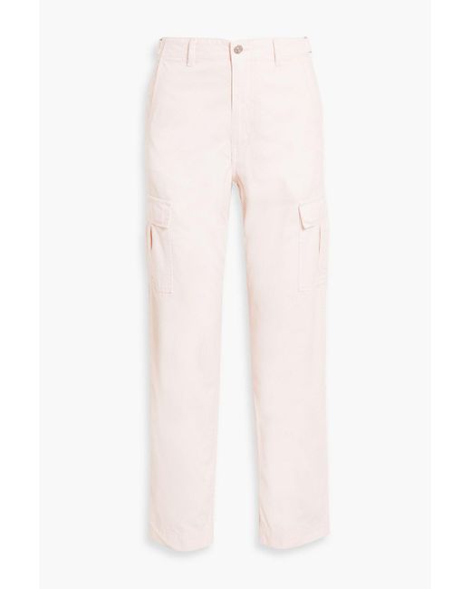 EB DENIM Pink Cotton-twill Cargo Pants