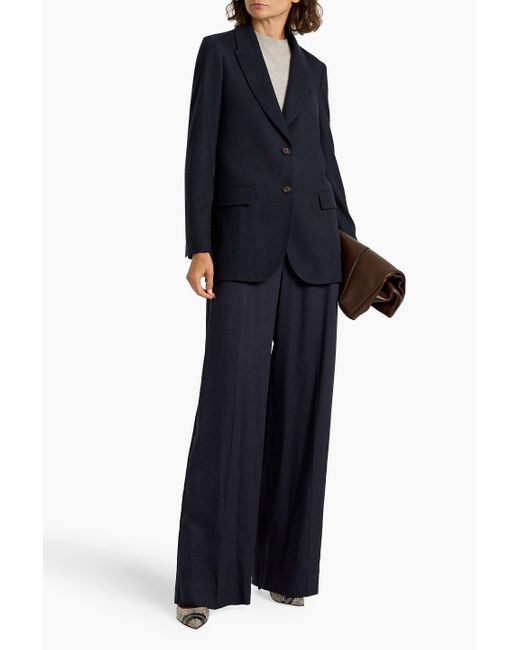 Brunello Cucinelli Blue Cashmere Blazer
