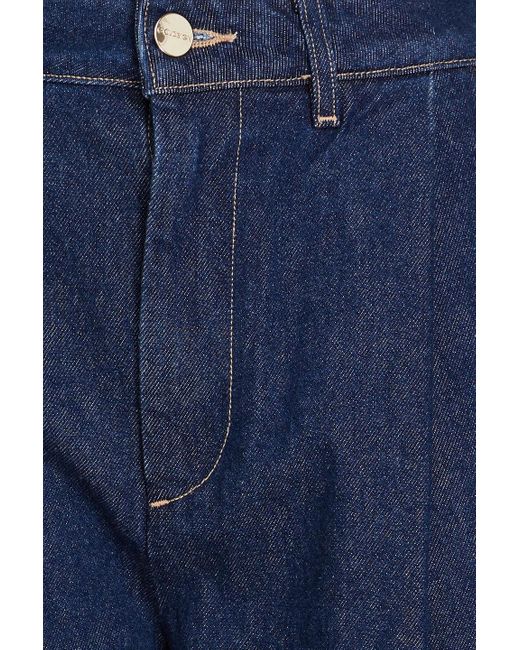Goldsign Blue Jarvis High-rise Tapered Jeans