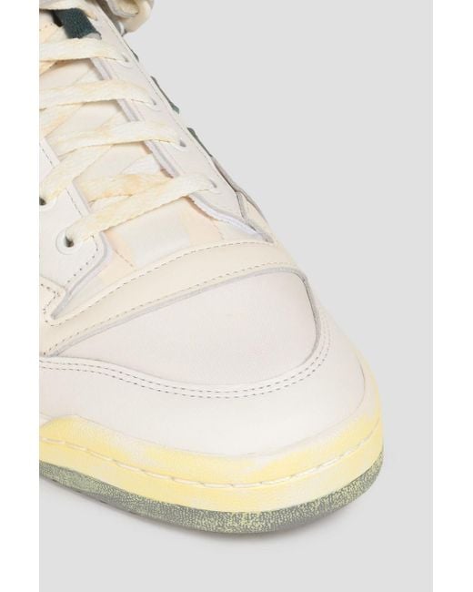 Adidas Originals Metallic Forum 84 Shell And Leather High-top Sneakers for men