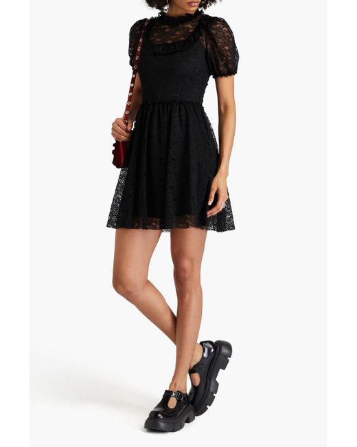 Red valentino hotsell ruffle dress