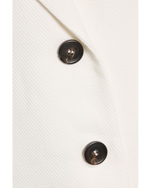 Brunello Cucinelli Natural Cotton And Linen-Blend Twill Blazer
