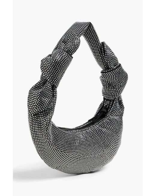 Stine Goya Gray Julius Crystal-Embellished Satin Shoulder Bag