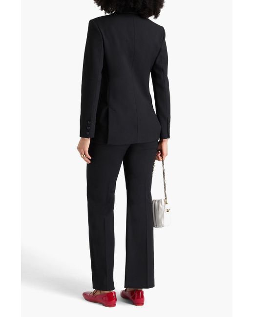 Claudie Pierlot Black Virginia Double-Breasted Twill Blazer