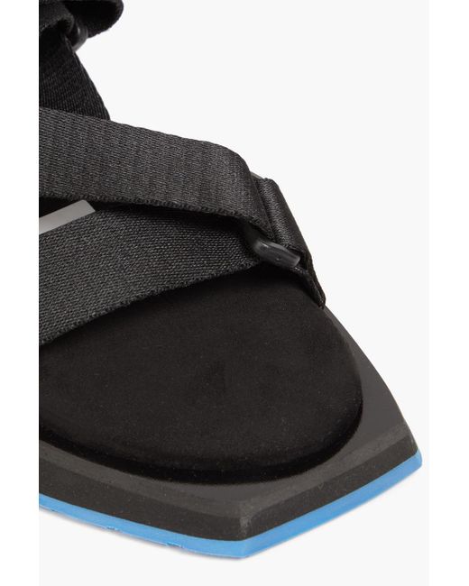 Ganni Black Grosgrain Sandals