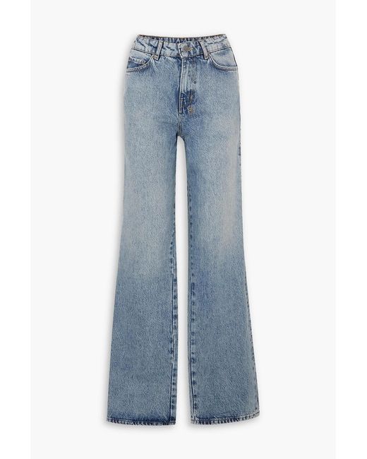 Ksubi Blue Kicker Jinx High-rise Wide-leg Jeans