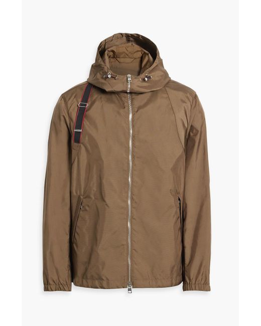 Alexander McQueen Brown Shell Hooded Jacket for men