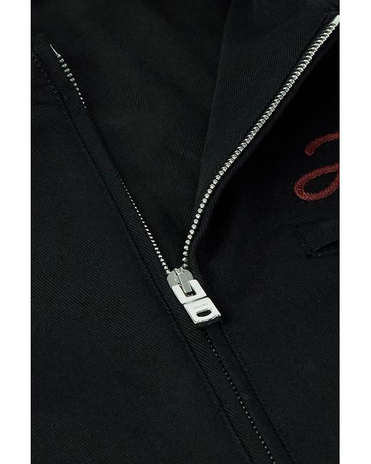 Amiri Black Cotton-Twill Jacket for men
