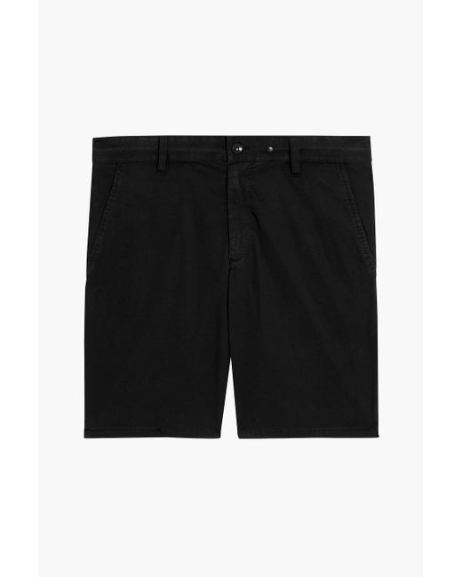 Rag & Bone Black Cotton-blend Chino Shorts for men