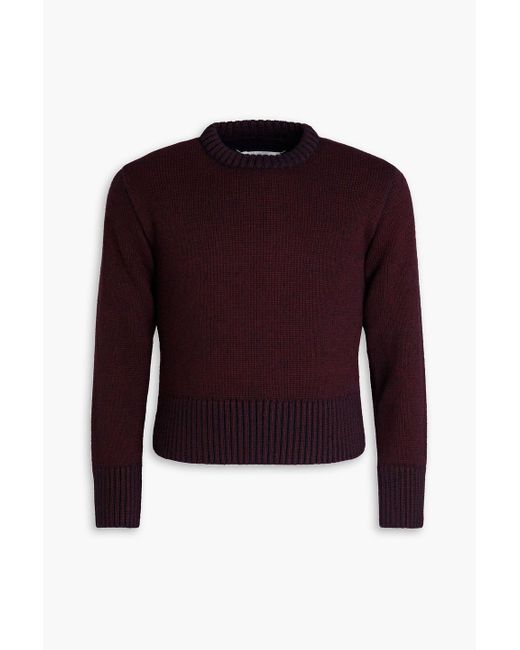 Maison Margiela Red Knitted Sweater for men