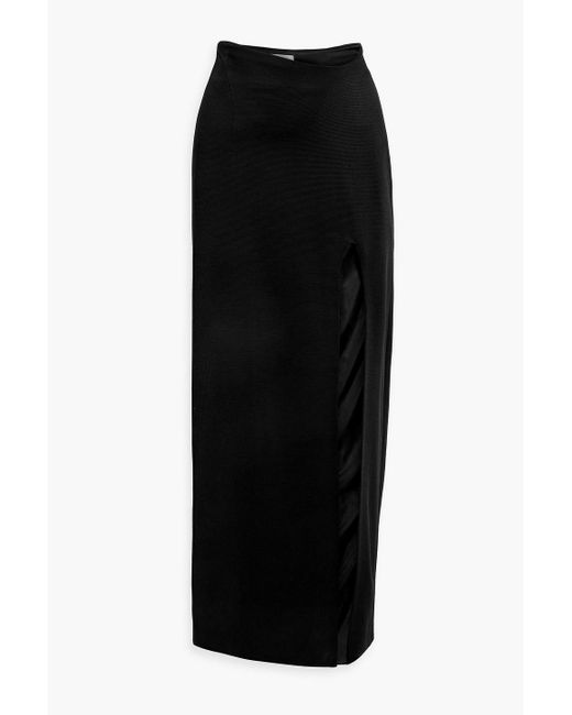Galvan Black Alicja Jersey Maxi Skirt