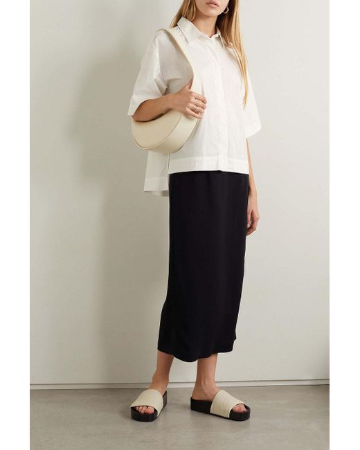 Co. White Tton-blend Poplin Shirt