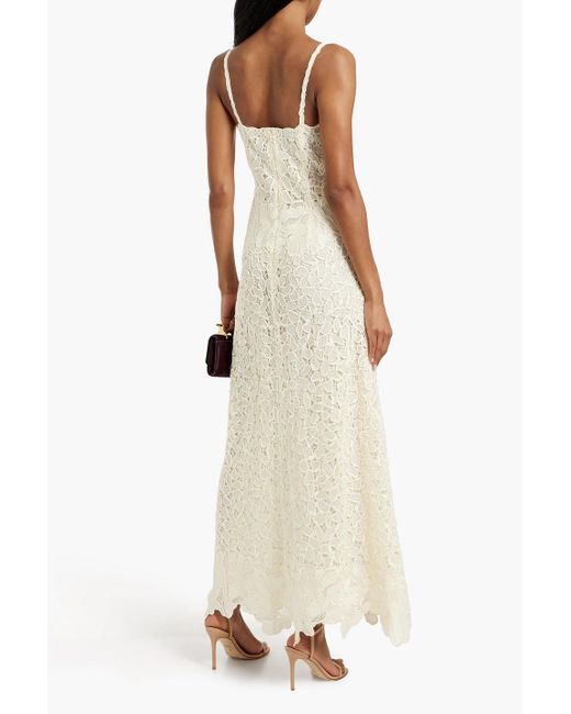 Jonathan Simkhai Phoenix Guipure Lace Maxi Dress in White | Lyst