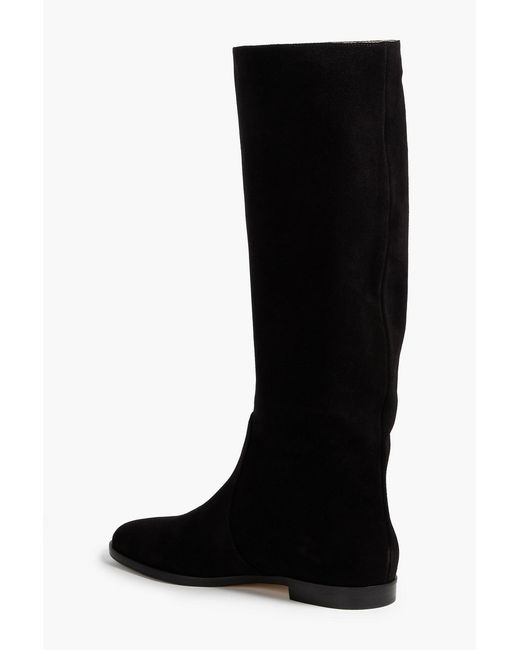 Sergio Rossi Black Suede Boots