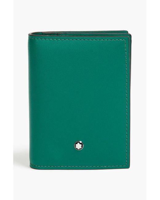 Montblanc Green Meisterstuck Leather Cardholder for men