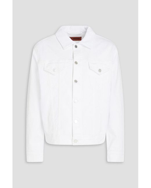 Missoni White Denim Jacket for men