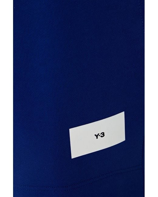 Y-3 Shorts aus frottee aus einer baumwollmischung mit logoprint in Blue für Herren