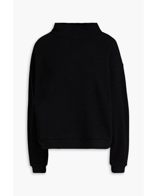 Ba&sh Black Heather Knitted Turtleneck Sweater