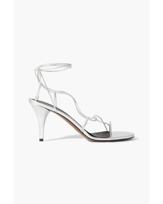 Neous White Giena Leather Sandals