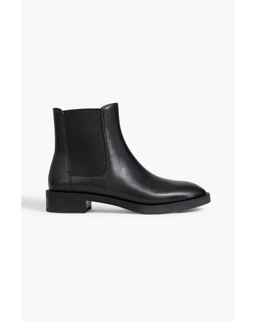 Stuart Weitzman Black Sondra Leather Chelsea Boots