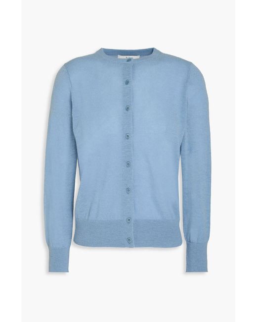 Tibi Blue Wool-blend Cardigan