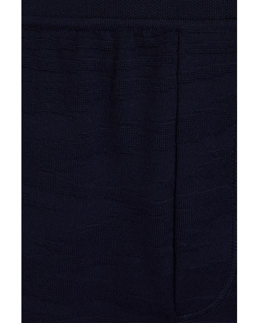 Missoni Blue Jacquard-knit Wool-blend Pants for men