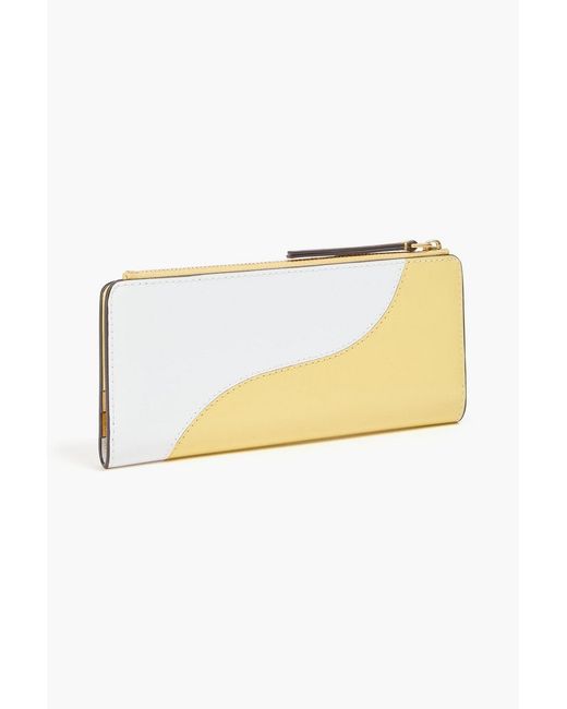 Tory Burch Natural Two-tone Leather Wallet