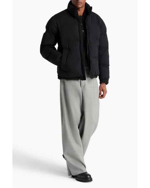 Sandro Black Quilted Shell Jacket for men