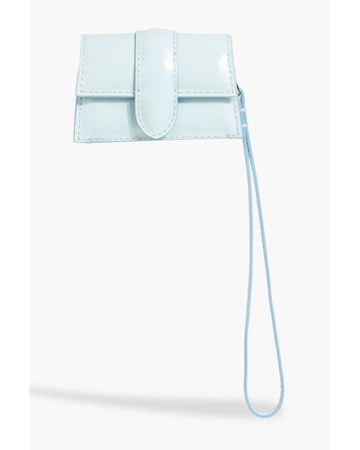 Jacquemus Blue Le Porte Bambino Leather Airpods Case