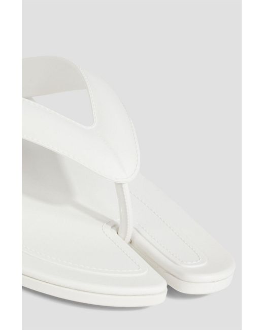 Maison Margiela White Tabi Split-toe Rubber Flip Flops