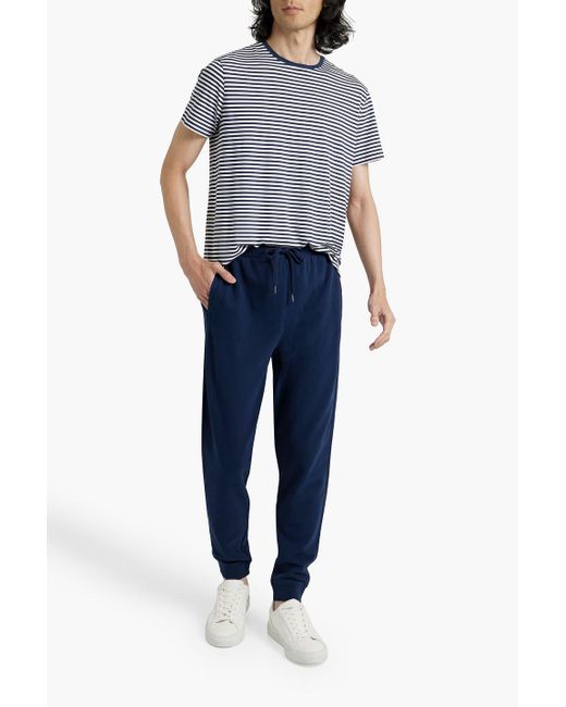 Derek Rose Blue Alfie Striped Stretch-modal Jersey T-shirt for men
