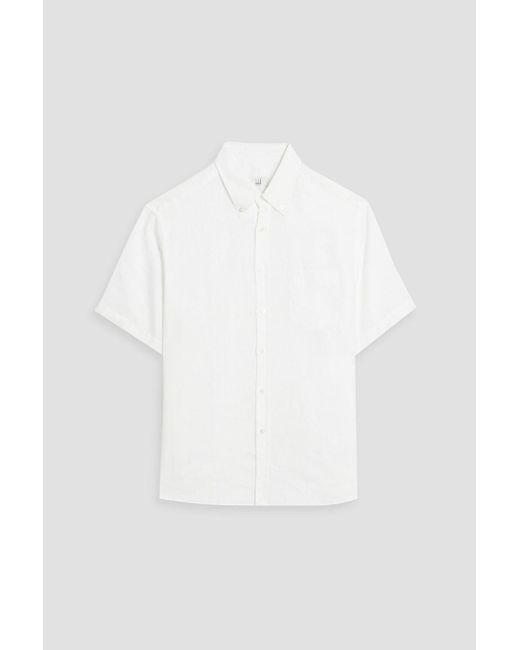 Dunhill White Linen Shirt for men