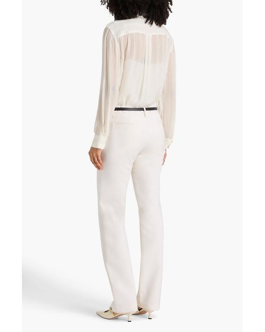 Theory Natural Striped Chiffon Shirt