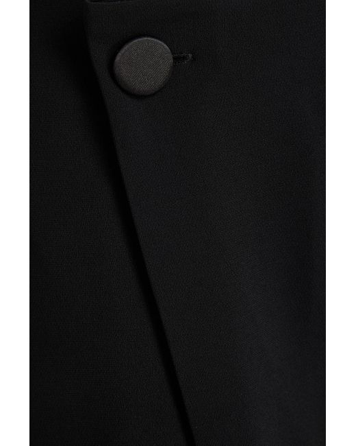 Max Mara Black Ameda hose mit weitem bein aus crêpe