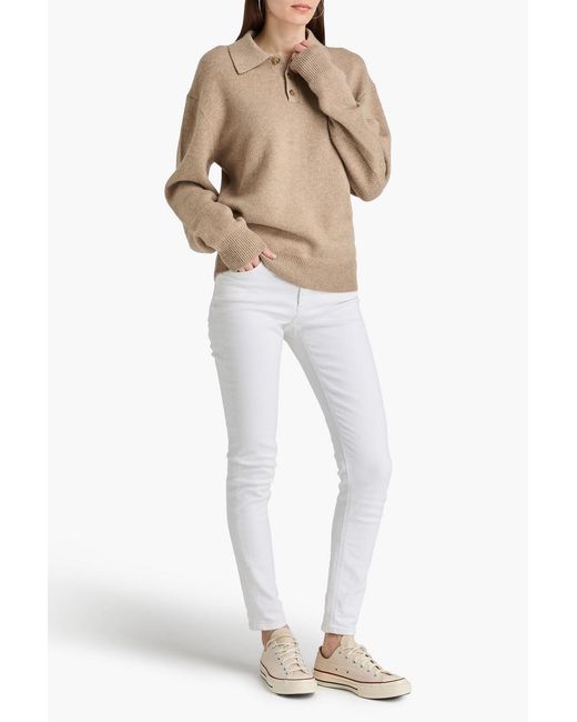 Guest In Residence Natural Allday Cashmere Polo Sweater