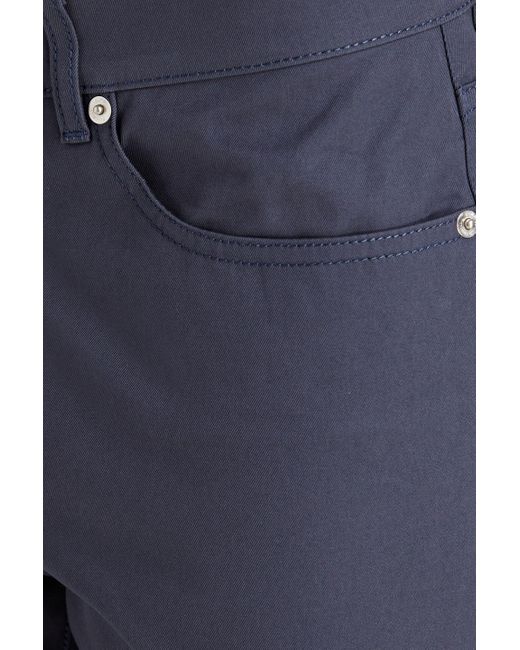 Dunhill Blue Slim-fit Cotton-twill Pants for men